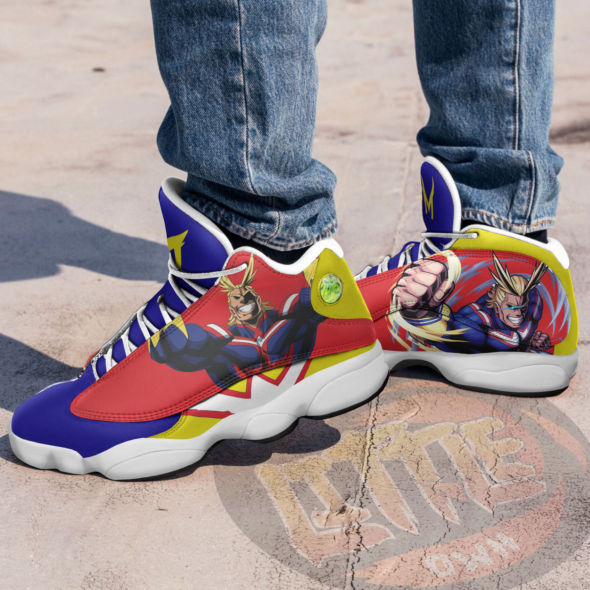 All Might Shoes Custom My Hero Academia Anime Jd13 Sneakers