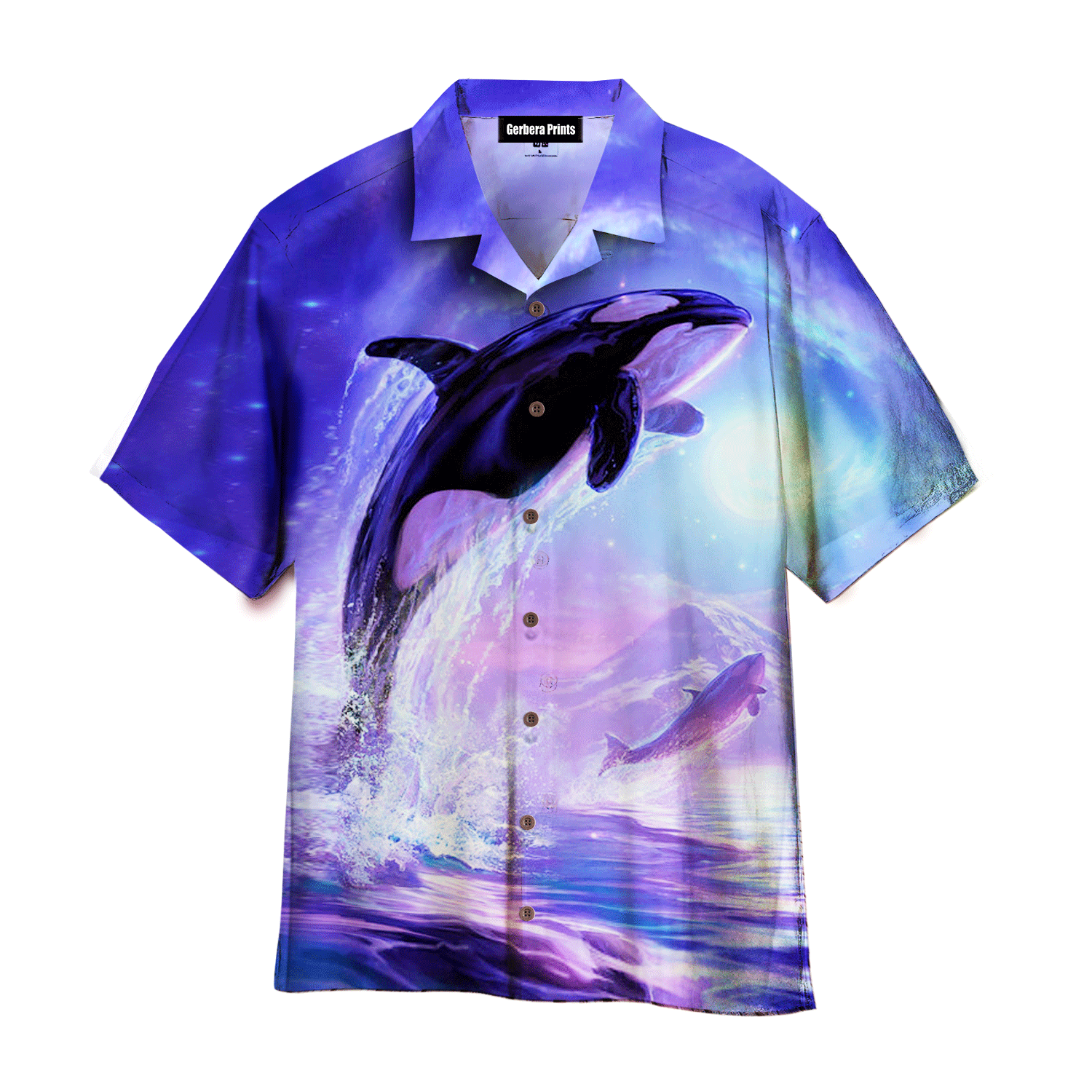 Whale Jumps To The Surface Of The Sea Aloha Hawaiian Shirts For Men And For Women Wt5716