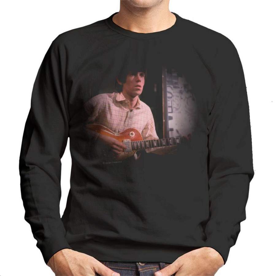 TV Times Keith Richards Les Paul Rolling Stones Men’s Sweatshirt