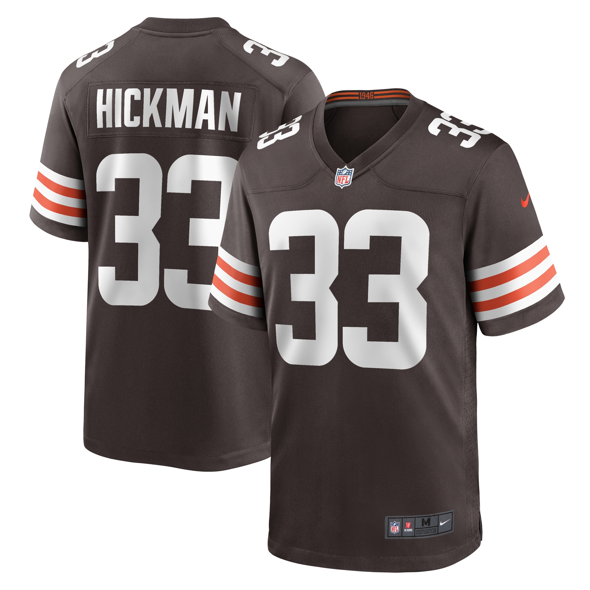 Ronnie Hickman Cleveland Browns Team Game Jersey – Brown