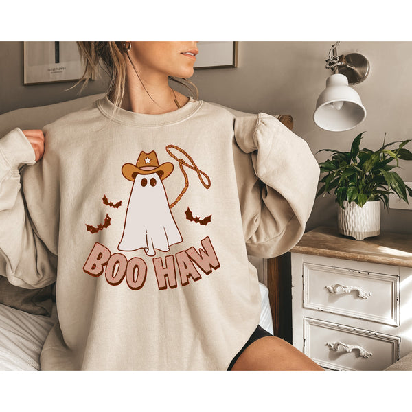 Cowboy Ghost 2D Crewneck Sweatshirt All Over Print Sweatshirt For Women Sweatshirt For Men