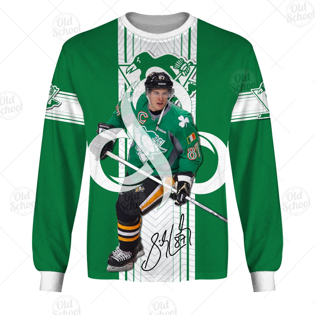 Pittsburgh Penguins Sidney Crosby St Patricks Day Gift For Fan 3D Full Printing Sweatshirt