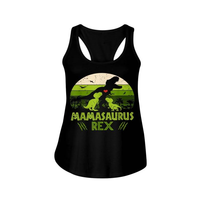 Vintage Retro 2 Kids Mamasaurus Dinosaur Lover Classic Shirt