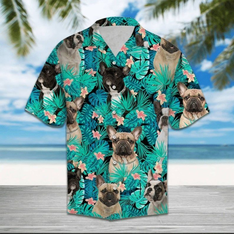 French Bulldog Tropical Hawaii Shirt Style Gift Under 30 Ha2512