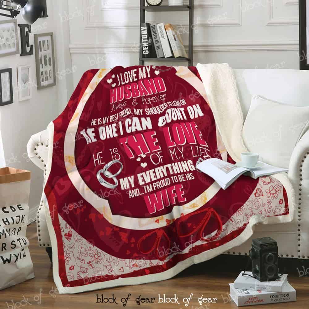 To My Husband You Are My Everything Sofa Throw Blanket D310