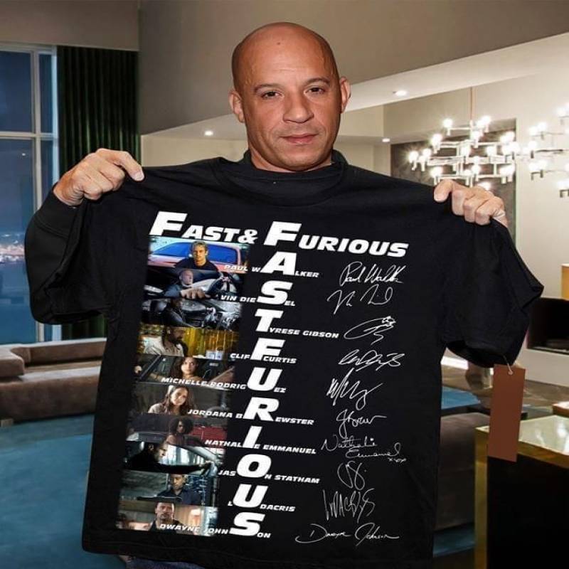 fast and furious all cast sign with name puzzle crossword t shirt