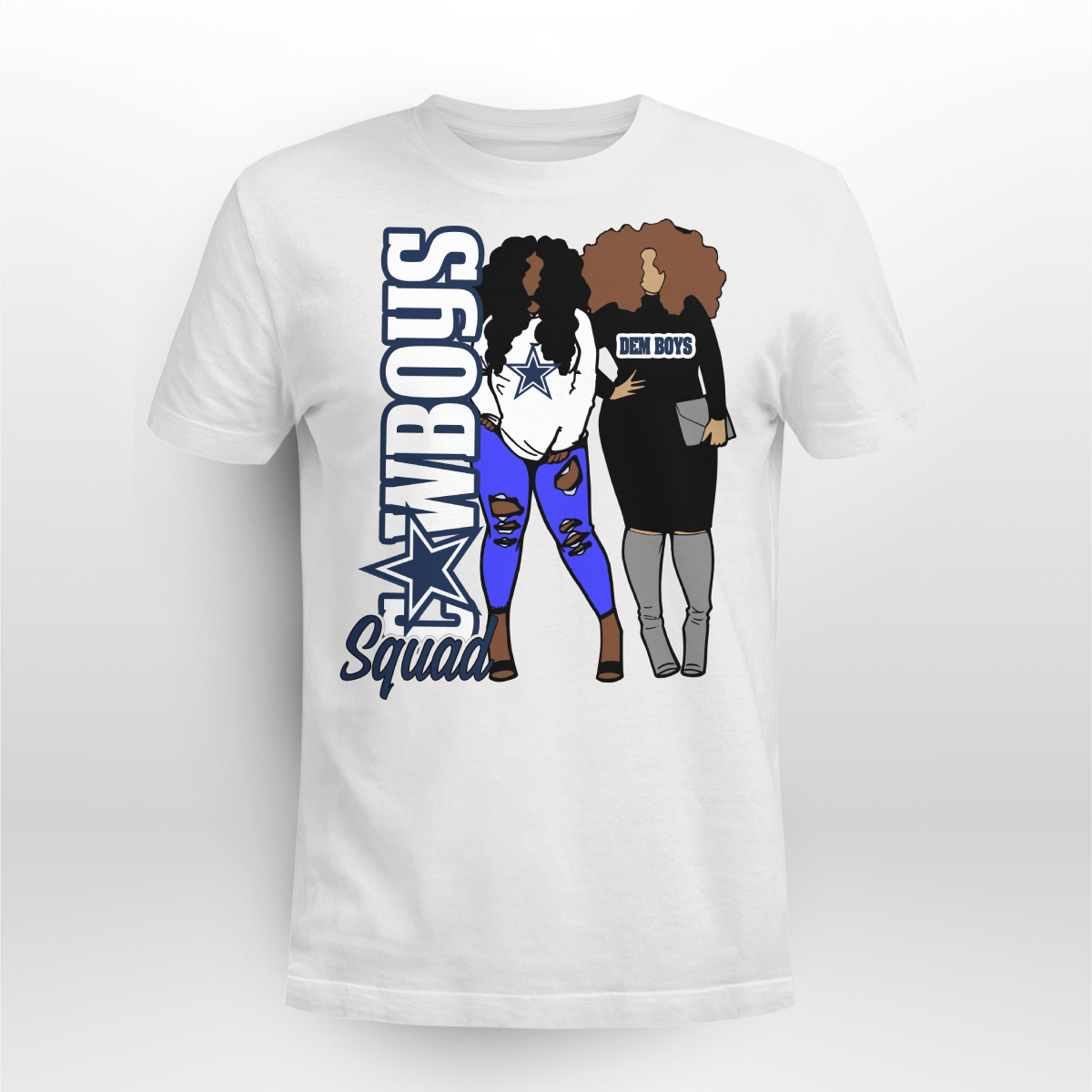 Dallas Cowboys Squad Tshirt For Black Girls Shirt Dallas Cowboys Squad Black Girl Shirt