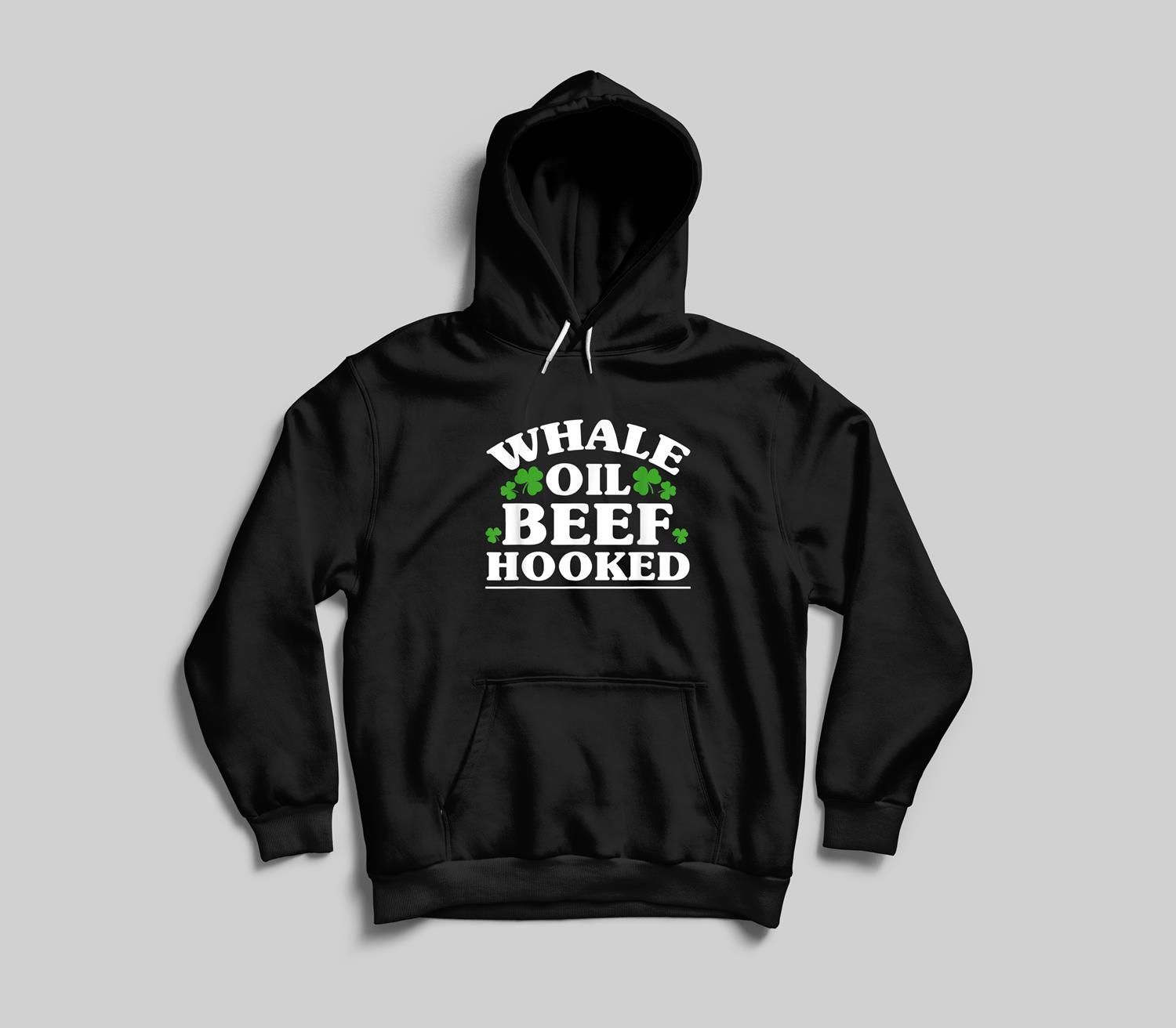 Funny Whale Oil Beef Hooked St Patrick’s Day Irish Youth hoodie