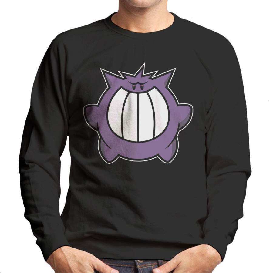 Pokeboo Pokemon Mario Ghost Gengar Men’s Sweatshirt