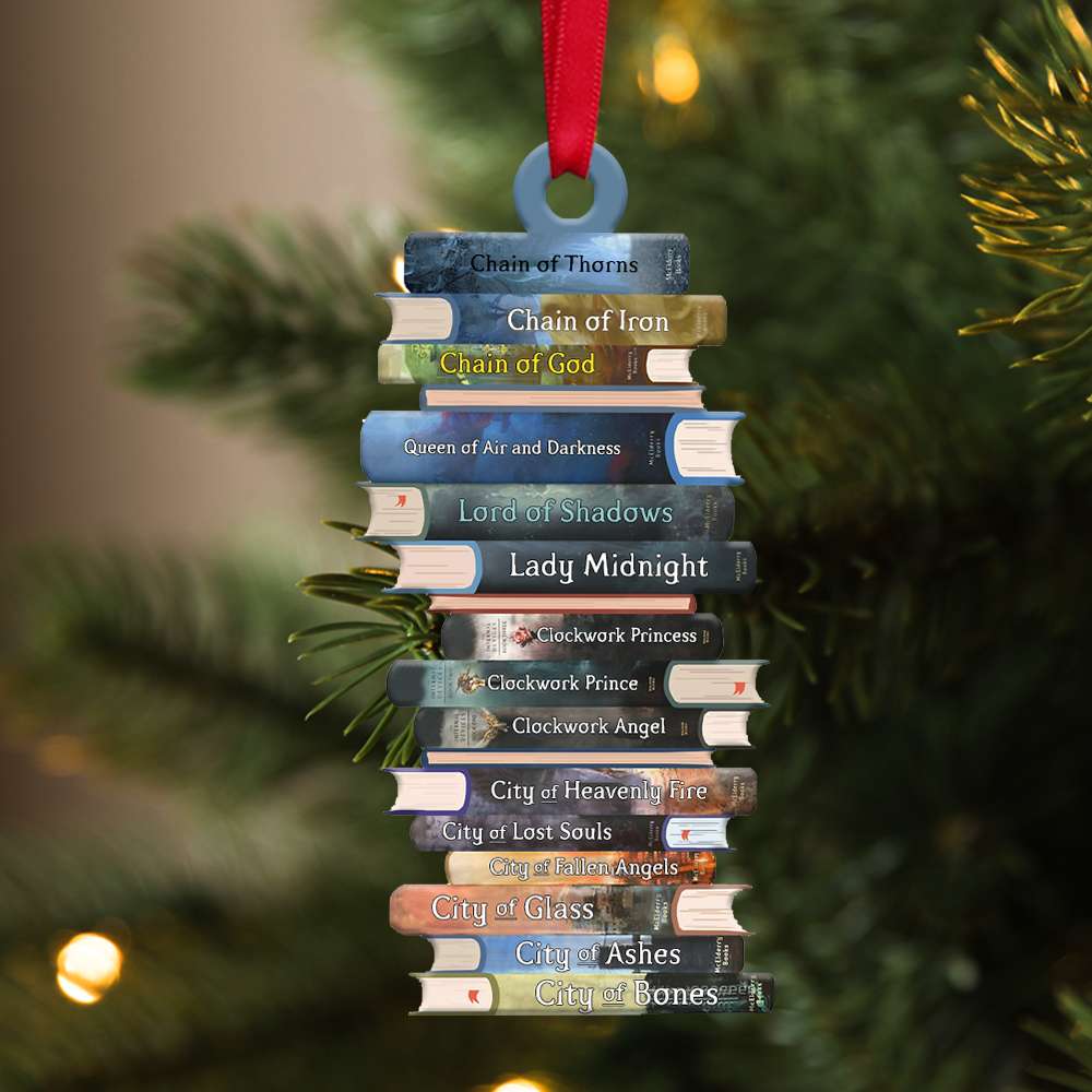 Cassandra Clare Collection Books Flat Ornament – Gift For Fans