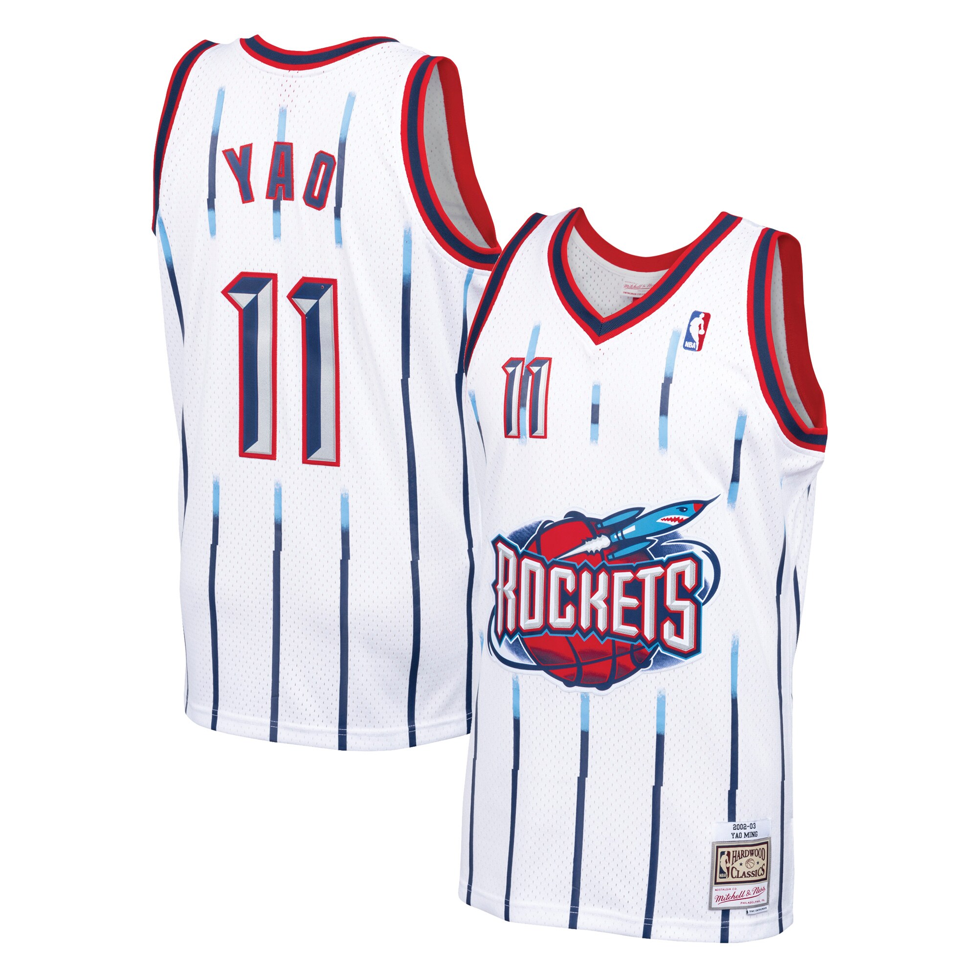 Yao Ming Houston Rockets Mitchell & Ness Hardwood Classics Swingman Jersey – White