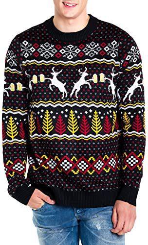 Black Caribrew Ugly Christmas Sweater | Unisex | Adult | Us3092