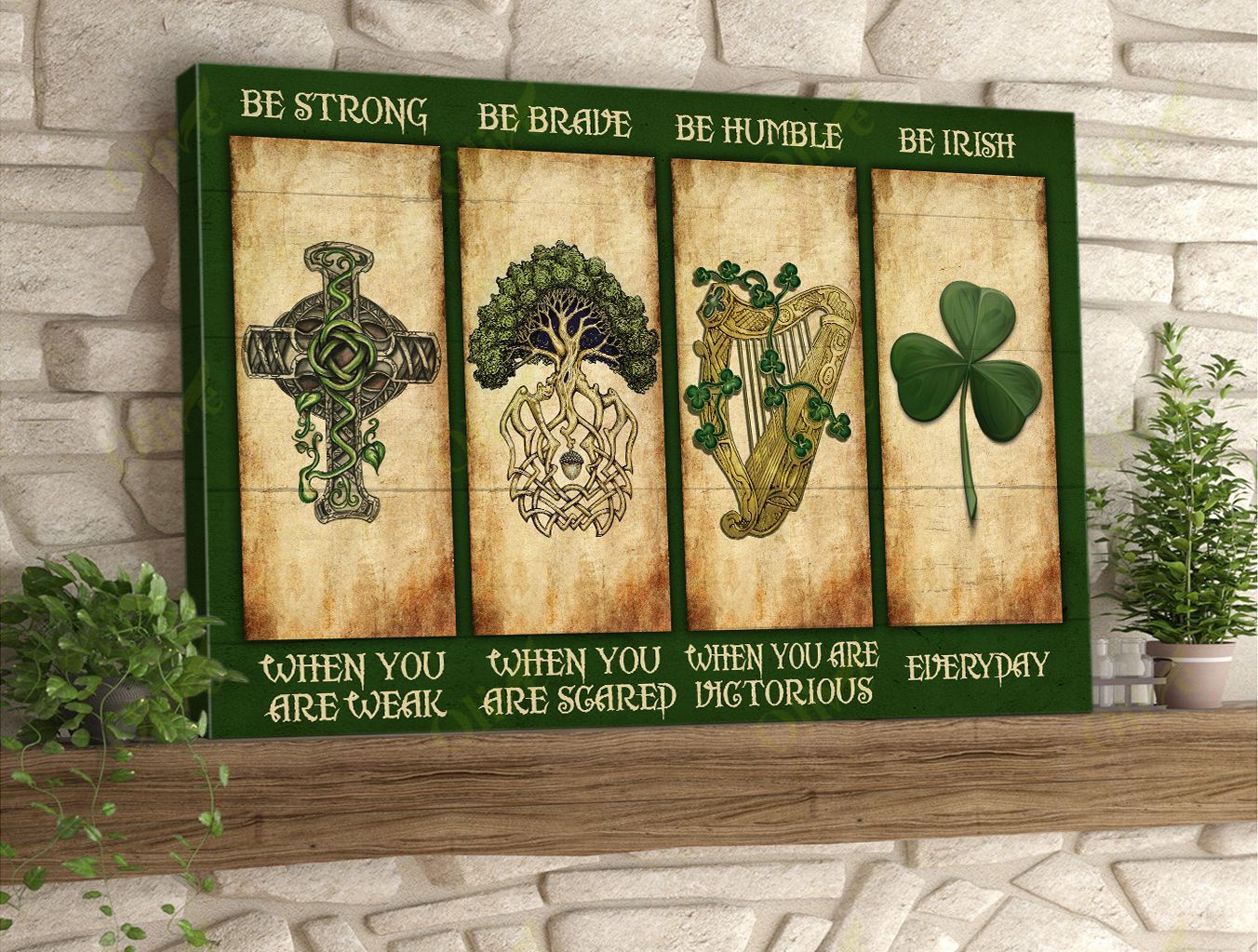 Be Irish Everyday Canvas Wall Art Home Decor