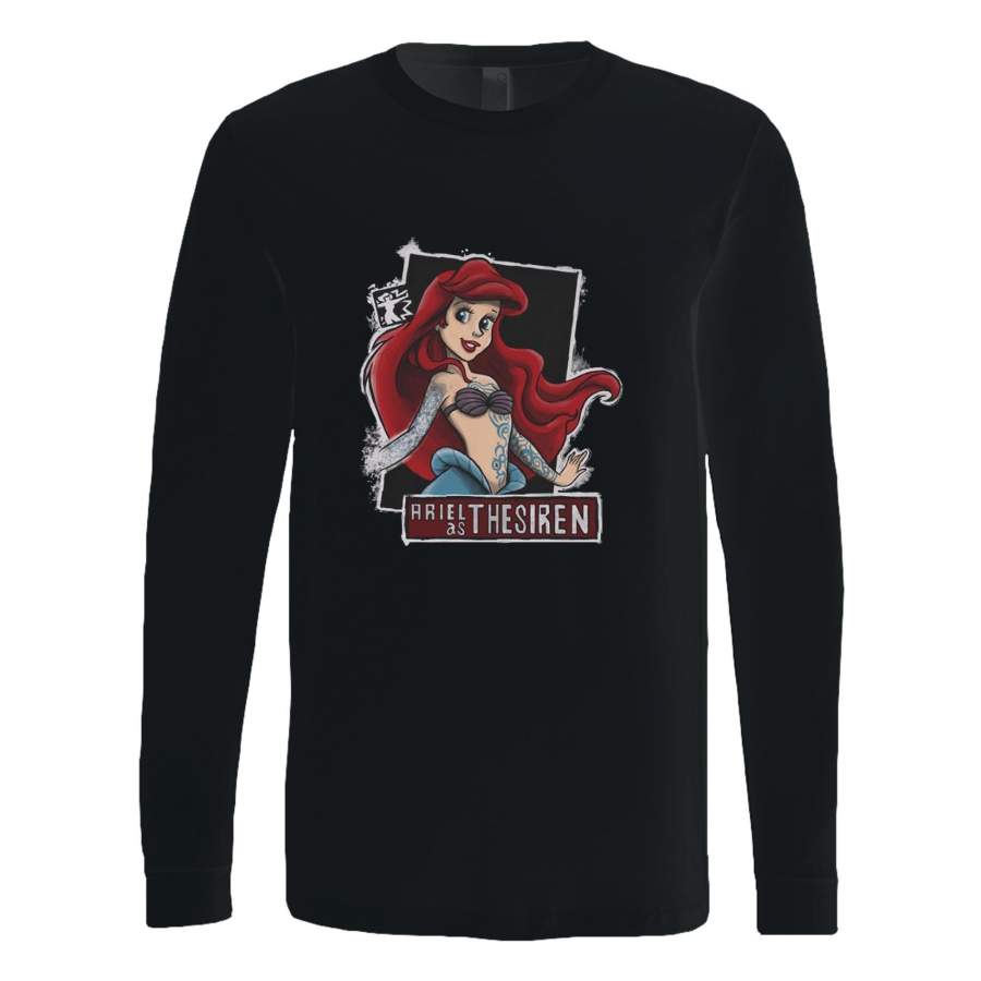 ariel mermaid as the siren Long Sleeve T-Shirt Tee