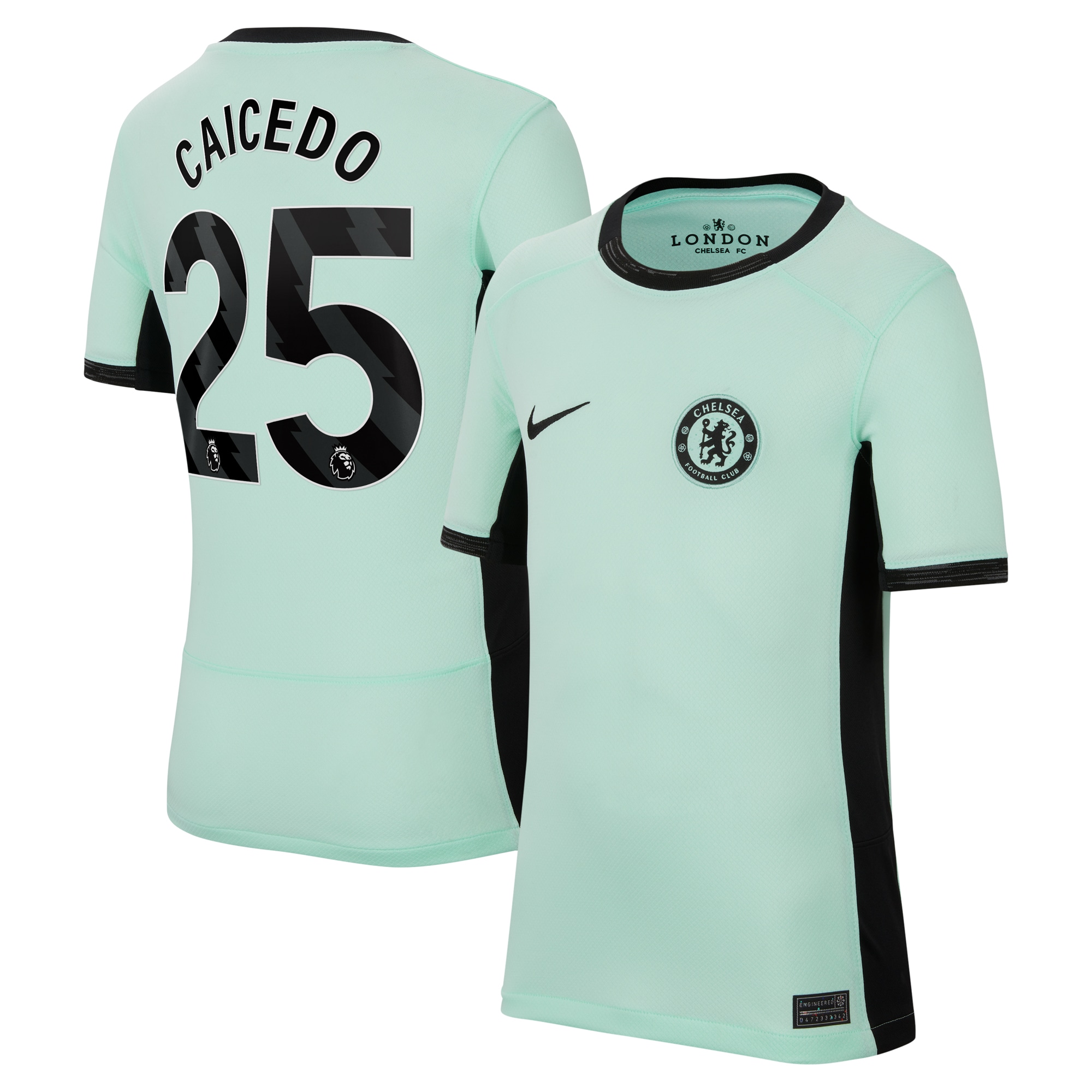 Moisés Caicedo Chelsea Youth 2023/24 Third Stadium Replica Player Jersey – Mint