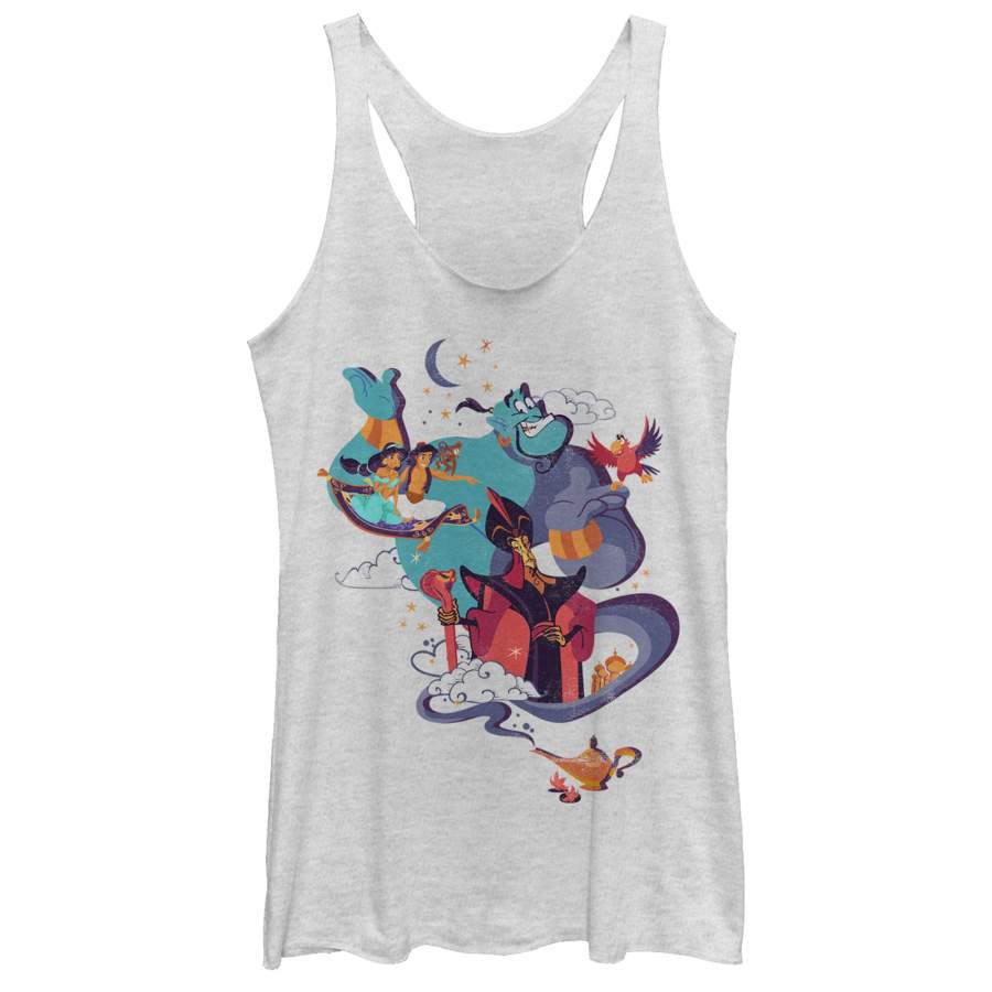 Aladdin Women’s Cartoon Poster  Racerback Tank