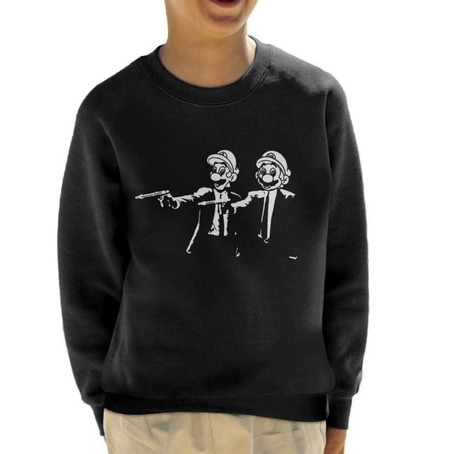 Super Mario Brothers Pulp Fiction Kid’s Sweatshirt