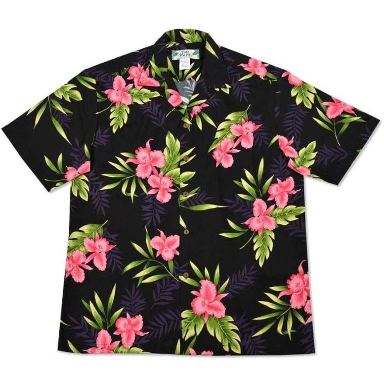 Floral Black High Quality Hawaii Shirt Ha6479