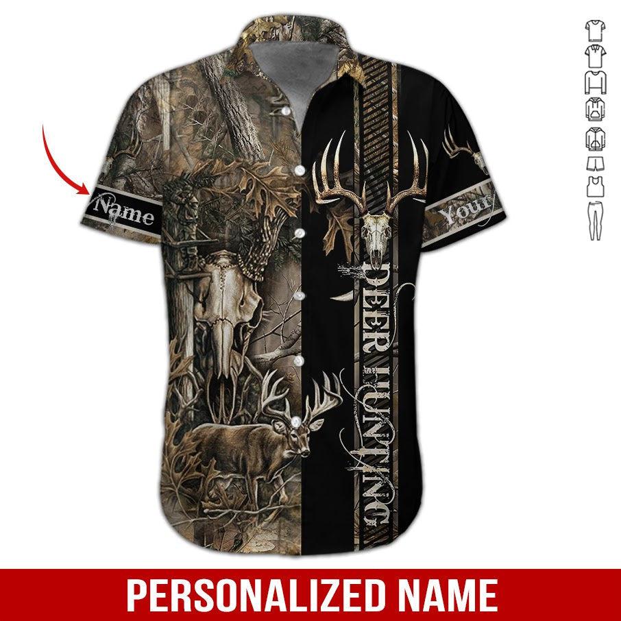 Love Hunting Custom Name Hawaii Shirt For Men Women Ha60781