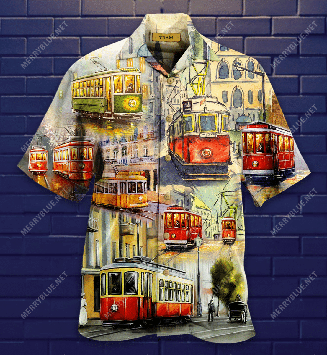 Order Old City Vintage Tram Hawaii Shirt Ha18586