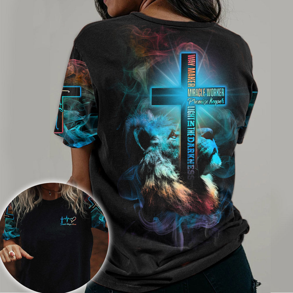 Way Maker Lion Light Half Cross All Over Print – Tltm0104211HA