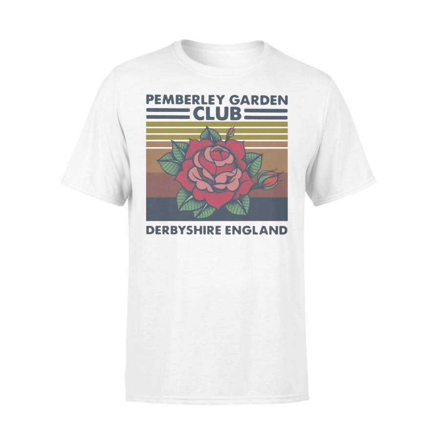 Rose Pemberley Garden Club Derbyshire England Vintage T-shirt