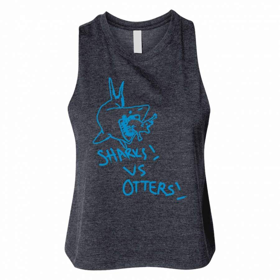 Sharks Vs Otters Woman Crop Tanktop