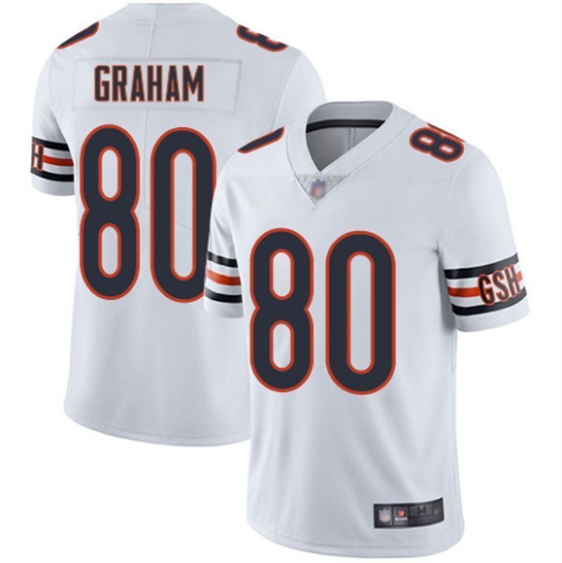 Chicago Bears Jimmy Graham #80 NFL 2020 White Jersey Jersey