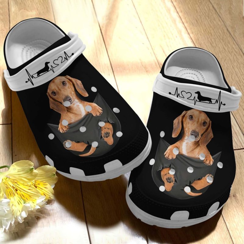 Dachshund A Lovely Rubber clog Shoes Comfy Footwear