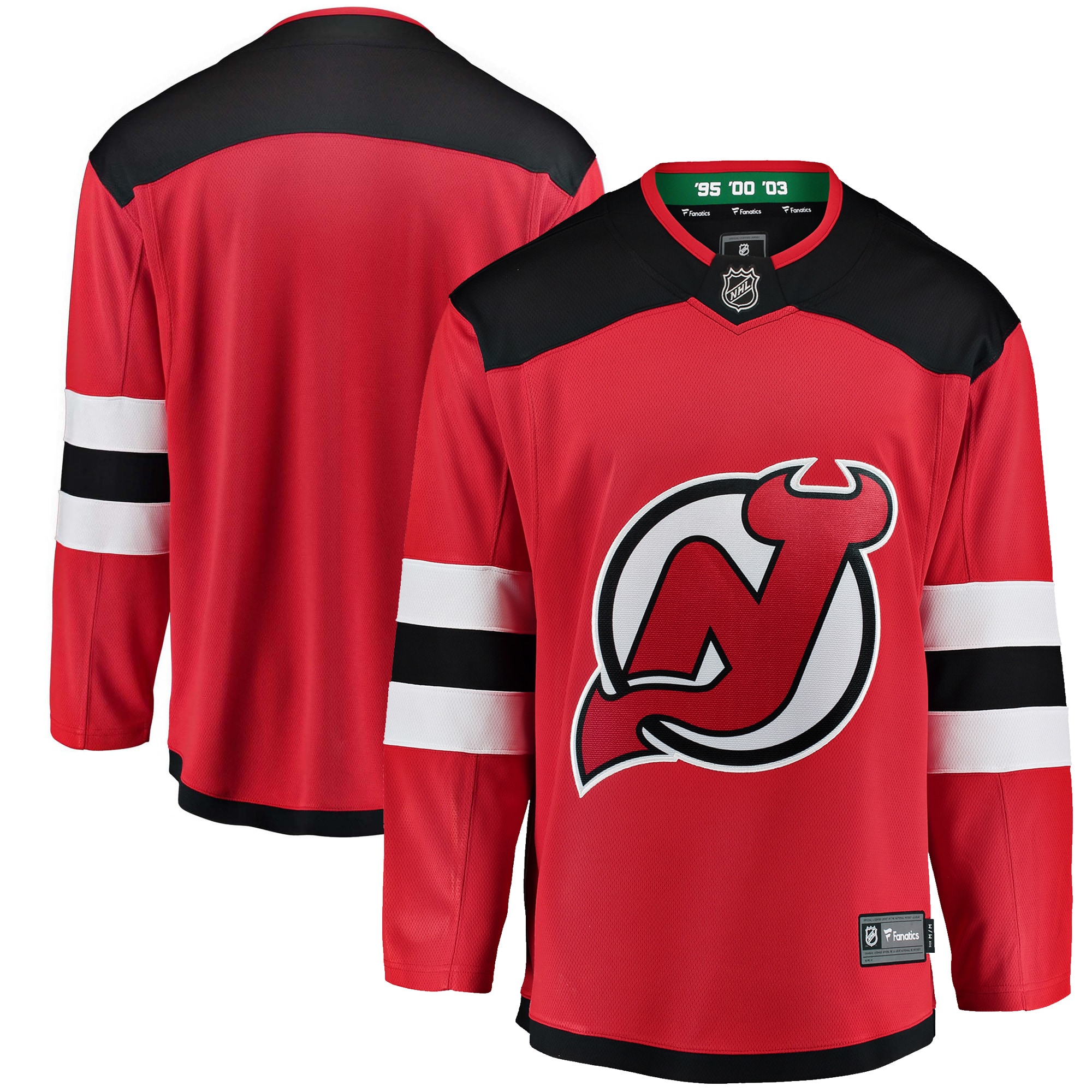 New Jersey Devils Branded Youth Breakaway Home Jersey – Red