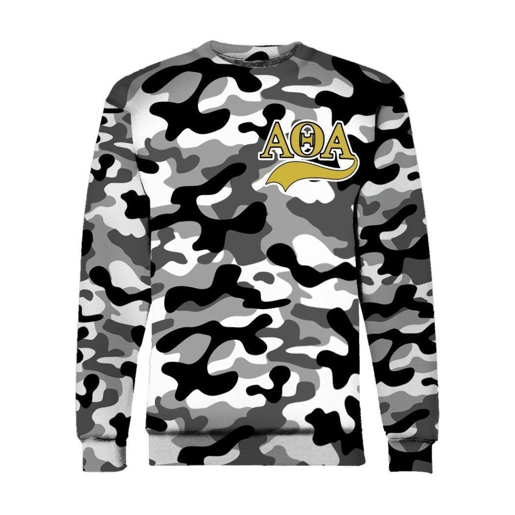 Fraternity Sweatshirt – Camouflage Alpha Phi Alpha Sphinx 1906 Sweatshirt