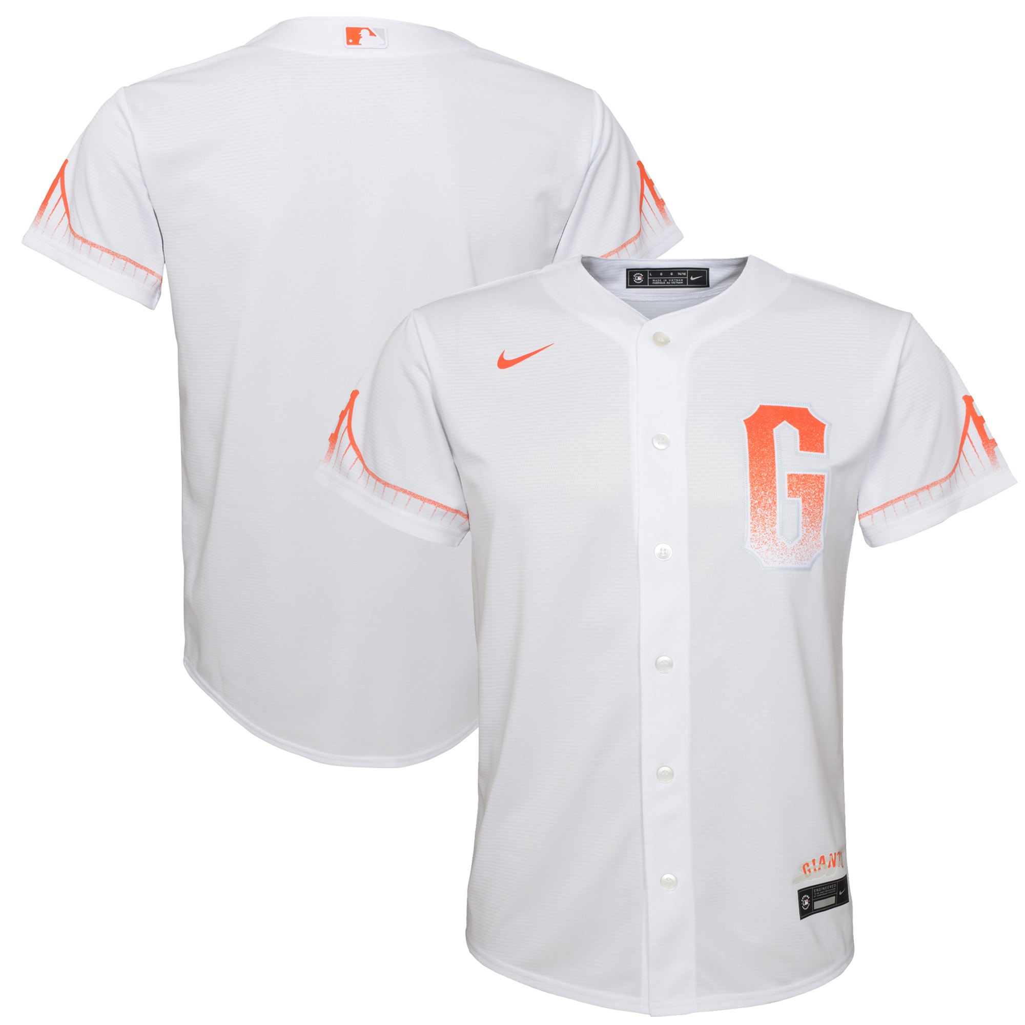 Youth San Francisco Giants White City Connect Jersey