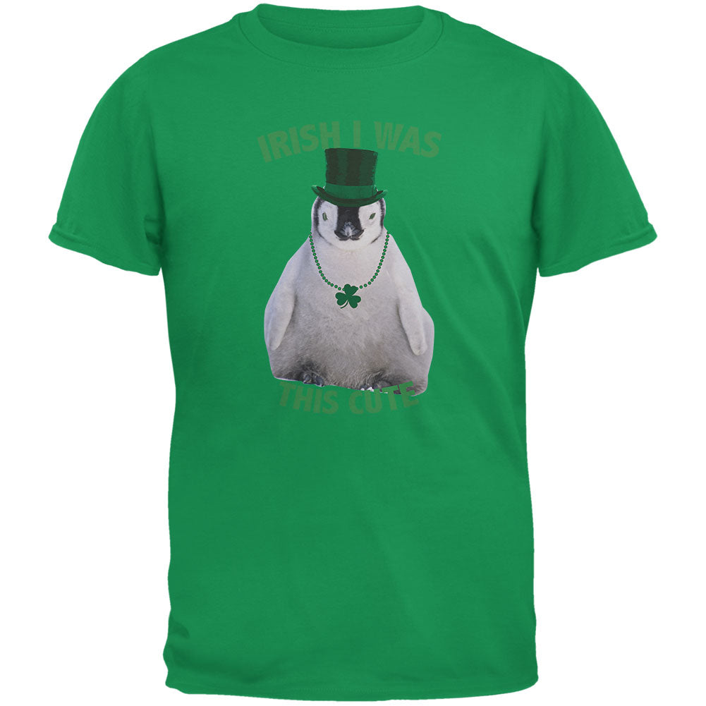 St. Patrick’S Day – Irish I Was This Cute Penguin Irish Green Youth T-Shirt