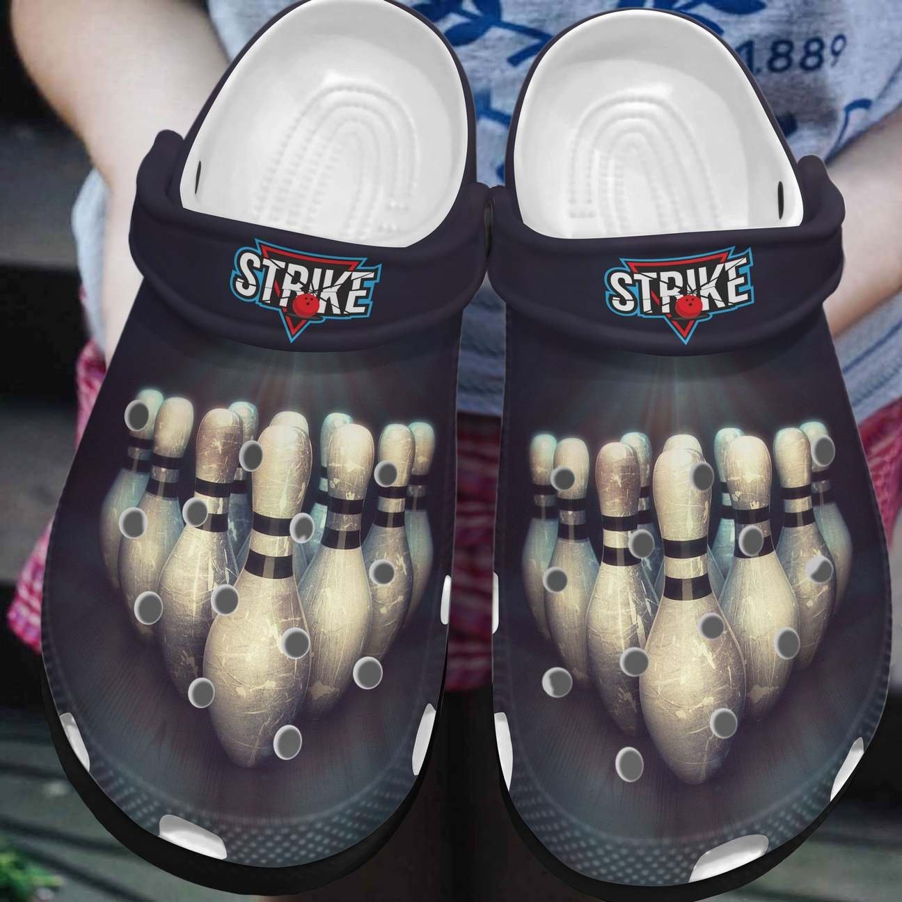 Bowling Personalized Clog, Custom Name, Text, Color, Number Fashion Style For Women, Men, Kid, Print 3D This Is How We Roll 3