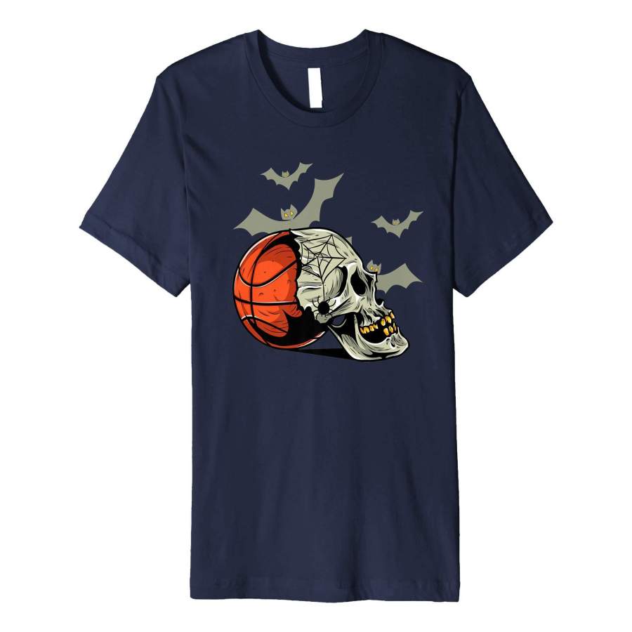 Bat Basketball Skeleton Pumpkin Halloween Shirt boy man kids Chicclosets Fashion