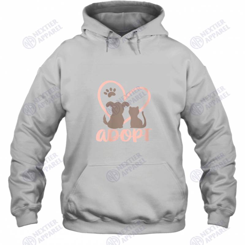 Womens Adopt Rescue Pet Owner Rescue Mom or Dad  Dog and Cat V Neck Hoodie