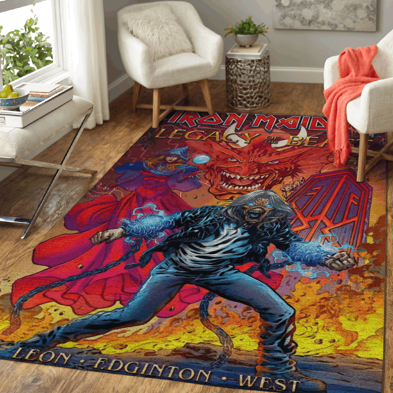 Iron Maiden – Legacy of the Beast Art For Fans Area Rug