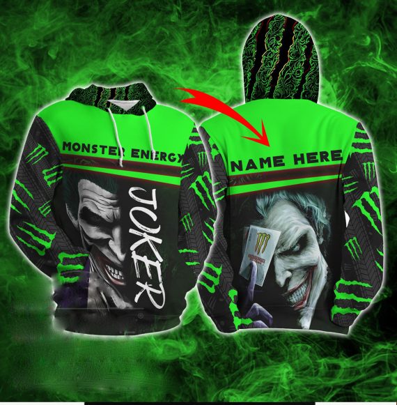 Monster Energy Joker Suicide Squad 2021 Custom Hoodie Hg