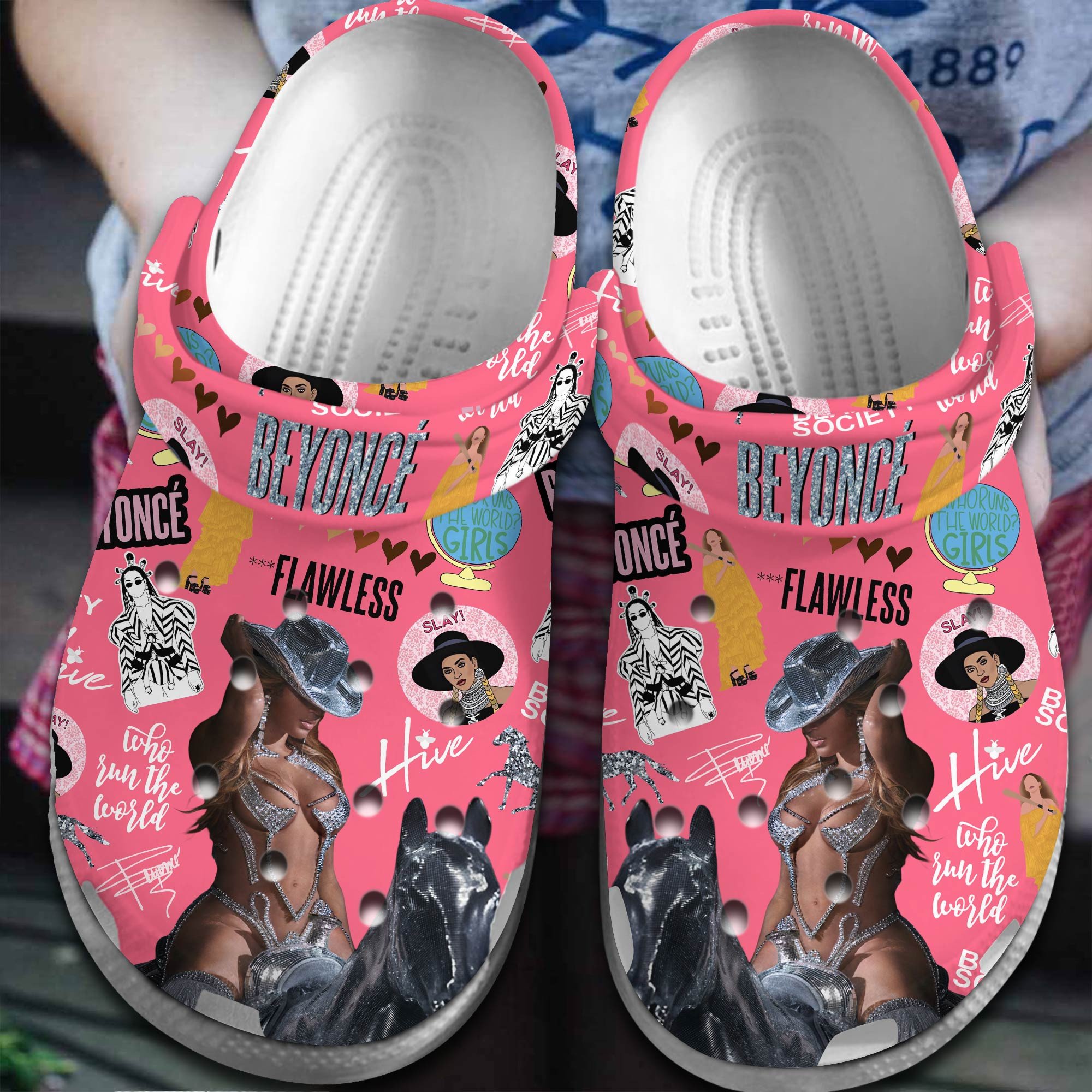 Beyonce Singer Music Crocss Crocband Clogs Shoes Comfortable For Men Women And Kids L7