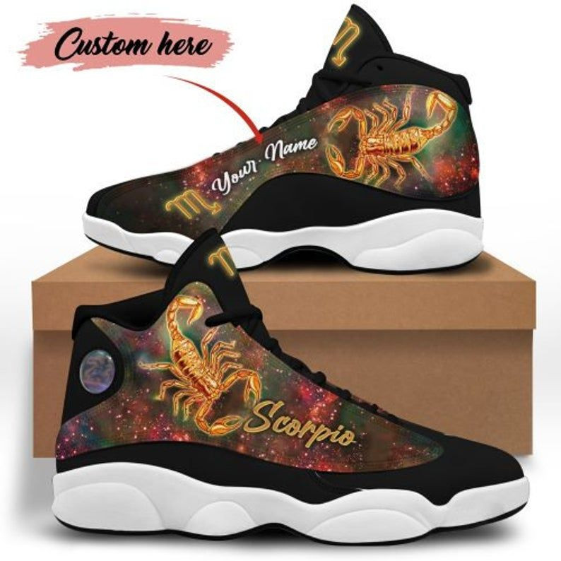 Scorpio Sign Design Shoes, Scorpio Zodiac Custom Jd13 Sneakers, Men Shoes, Women Shoes, Personalized Shoes New Fashion