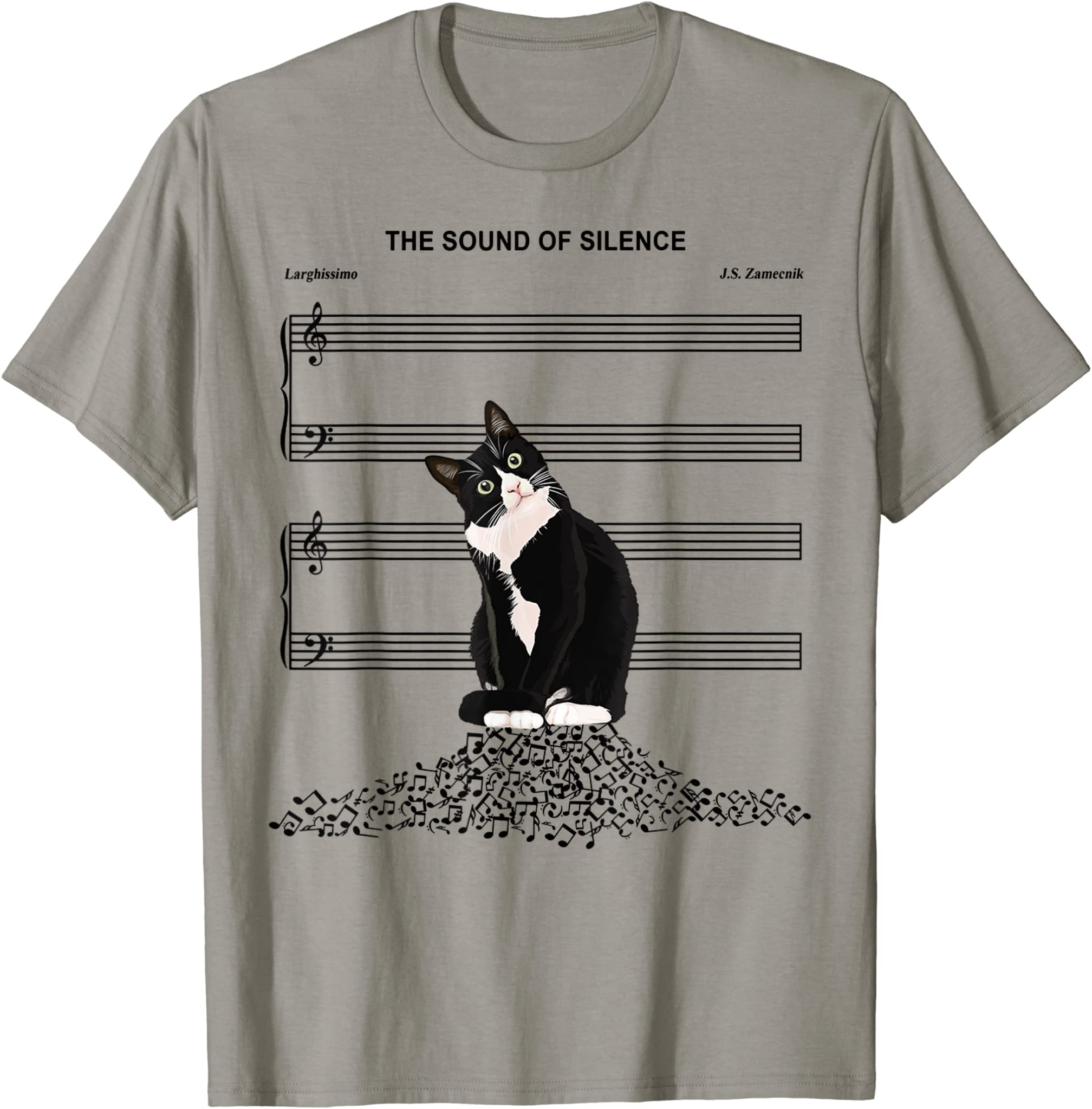 The Sound Of Silence Music And Cats Lover Shirt For Boy Girl