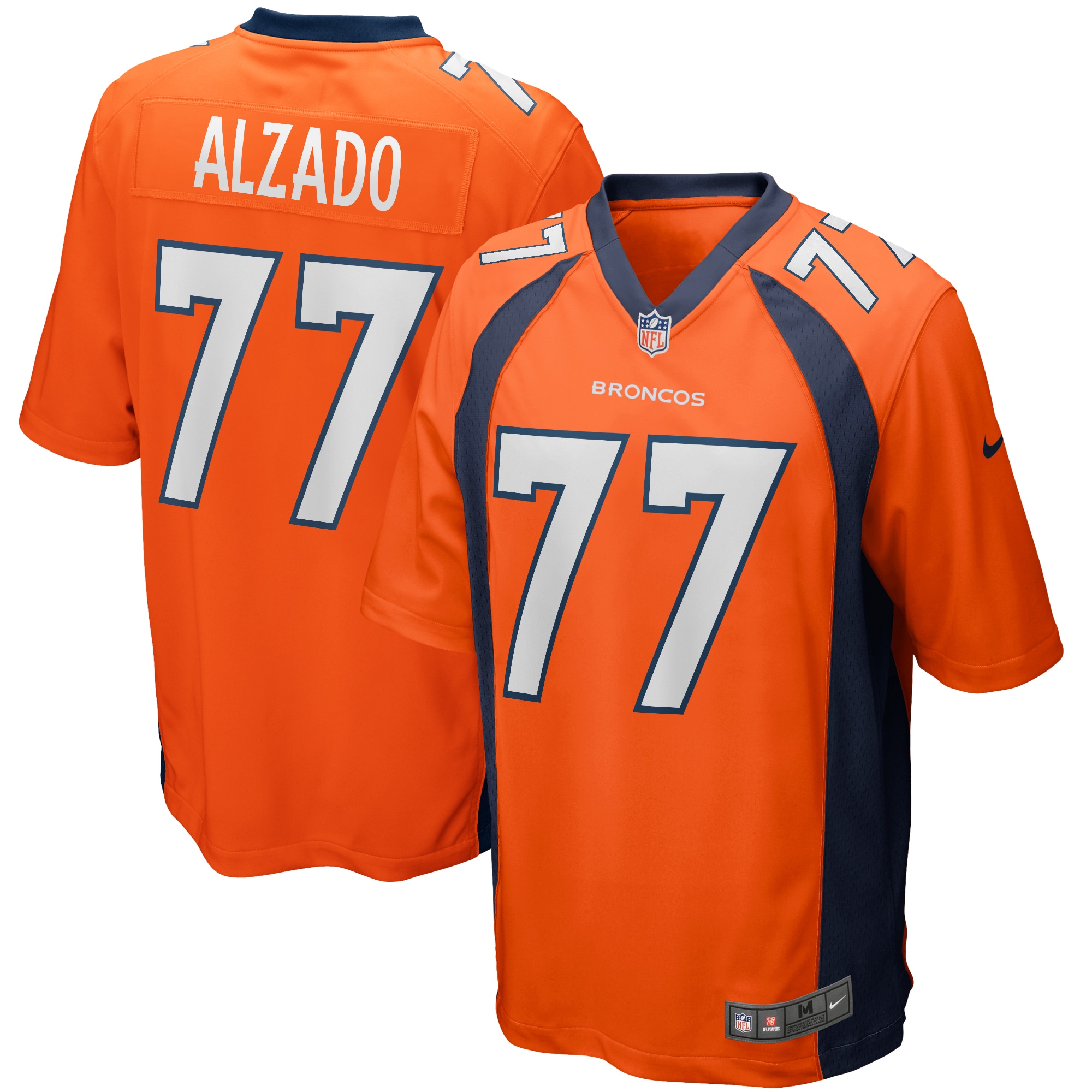 Men’s Denver Broncos Lyle Alzado Orange Game Retired Player Jersey