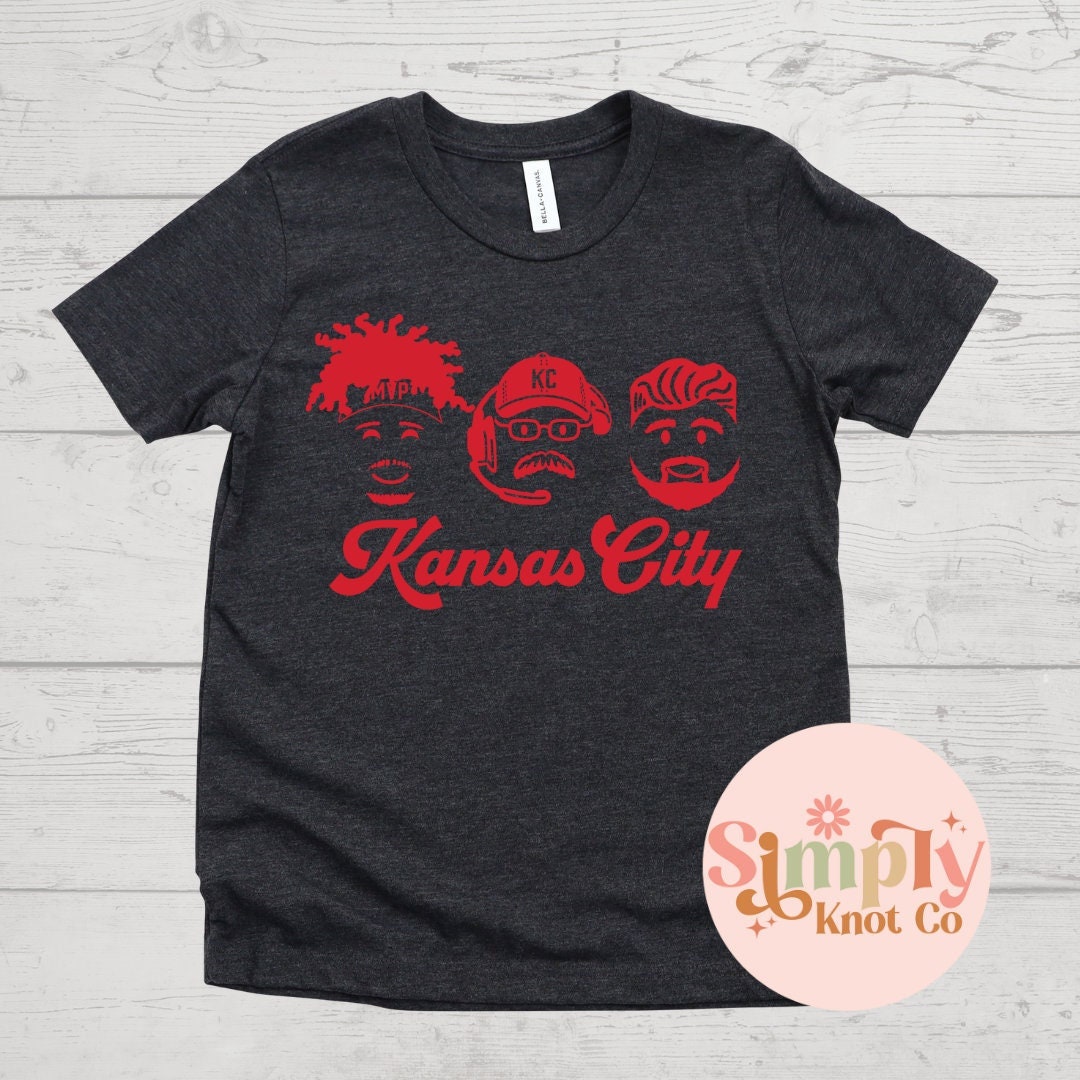 Kids Kansas City Football Shirt, Mahomes Reid Kelce Shirt, Youth KC Football Shirt, Toddler Kansas City Tee, Kansas City Gift, KC Football