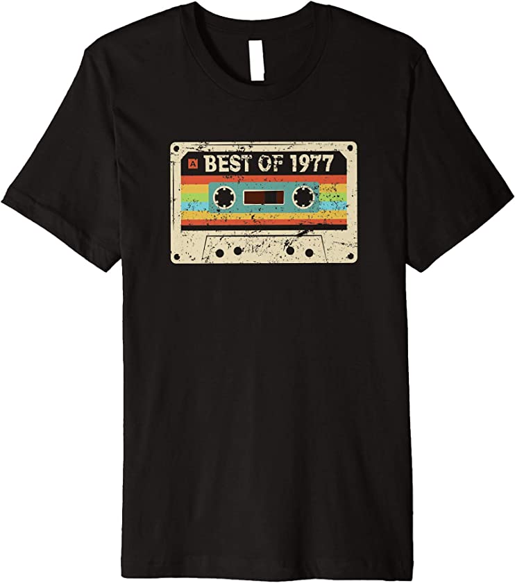 Best 1977 Vintage 44 Years Old 44th Birthday Gift Men Women Premium T-Shirt