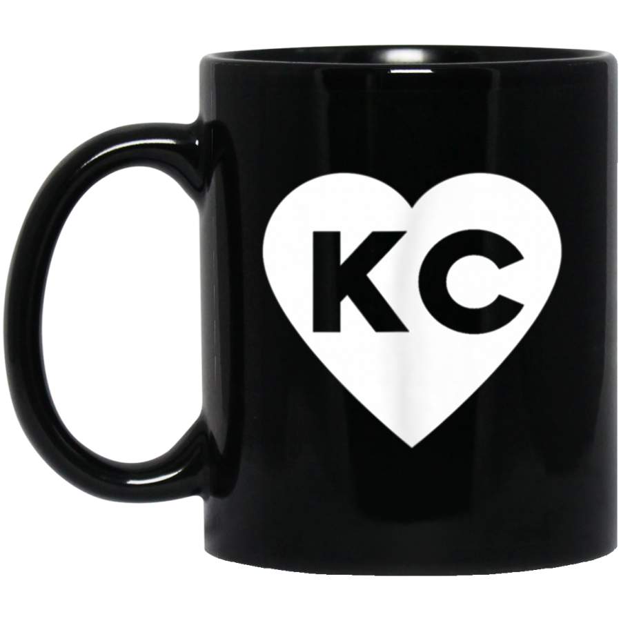 Mens KC Heart Mug for Kansas City Fans