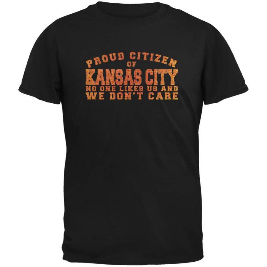 Proud No One Likes Kansas City Black Youth T-Shirt