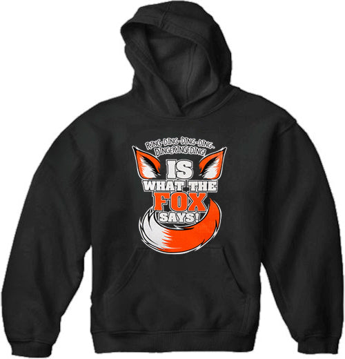 What Does The Fox Say? Ring-Ding-Ding-Ding Adult Hoodie