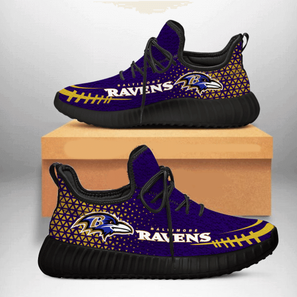 Baltimore Ravens Sneakers Custom Shoes Black 7 Shoes Fan