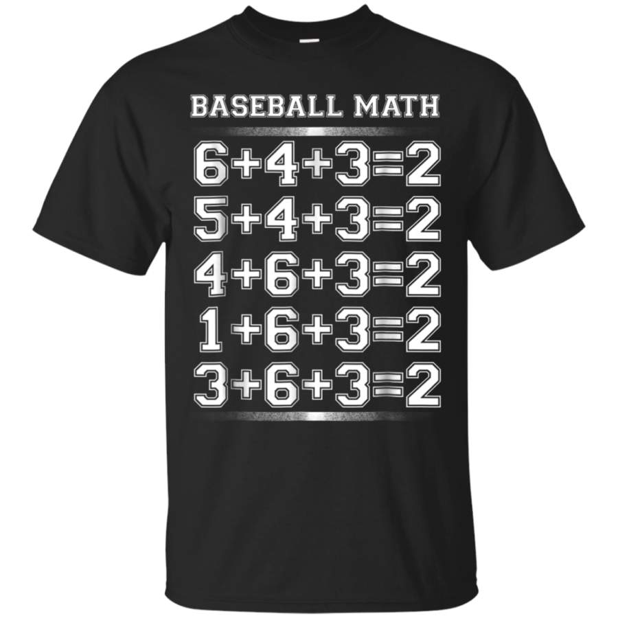 AGR 6 4 3 2 Funny Baseball Math T Shirt For Baseball Lover