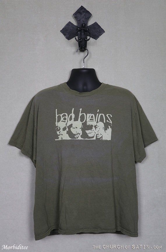 Bad Brains vintage rare T shirt army green tee shirt Soul Brains punk rock reggae heavy metal Beastie Boys Minor Threat Cro Mags